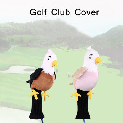 Adorable Plush Golf Club Cover for Animals - Brown
