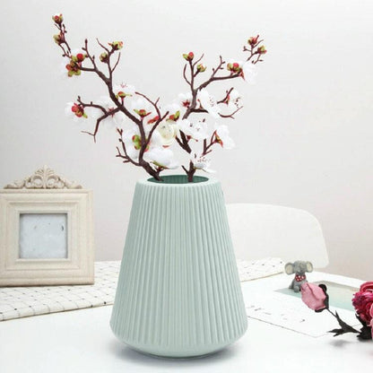 Decorative Wet and Dry Flower Vases for Creative Home Furnishings - Blue