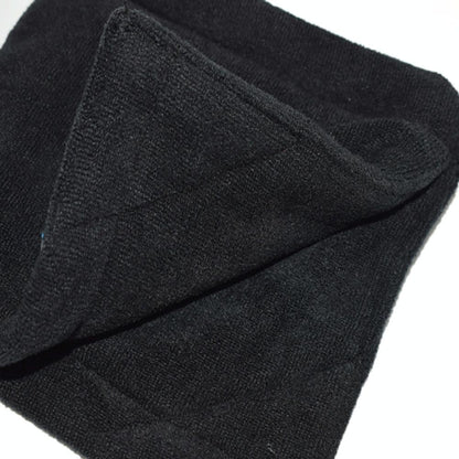Grey Microfiber Golf Ball Cleaning Towel with Carabiner Hook