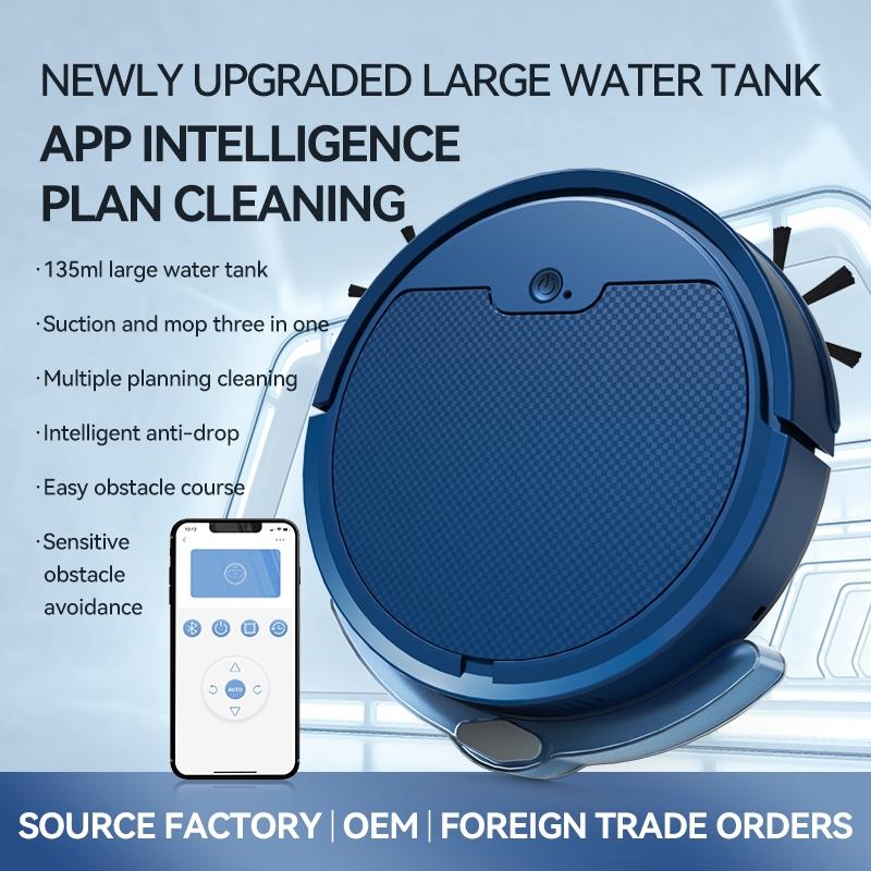 Intelligent Household Sweeping Robot with Path Charging - Max - Black