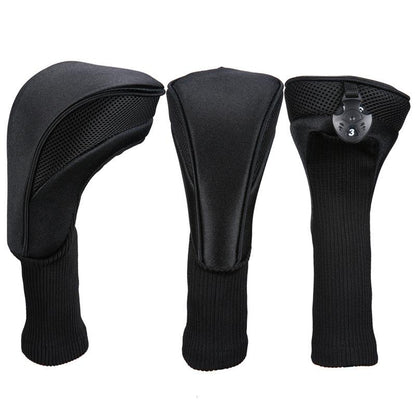 3-in-1 Golf Club Head Cover - No.1 No.3 No.5 - Protective - Blue