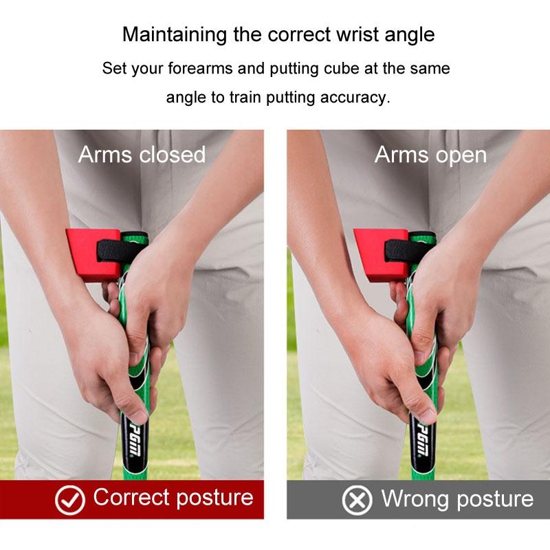 Improve Golf Posture with Putter Wrist Fixer Set - Blue
