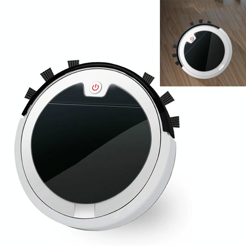 Smart Home Sweeping Robot with Remote Control and Large Suction - Red Black