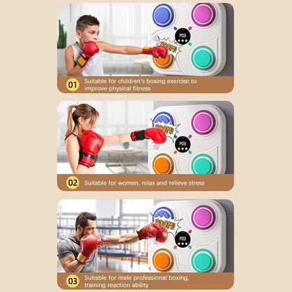 Bluetooth Music Display Boxing Target Toy For Children - Digital & Smart - Pink