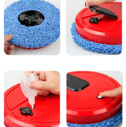 Smart Mopping Robot with Humidifier & Aroma Diffuser - Red