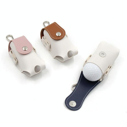 Compact Leather Golf Bag for Protection on the Go - Pink