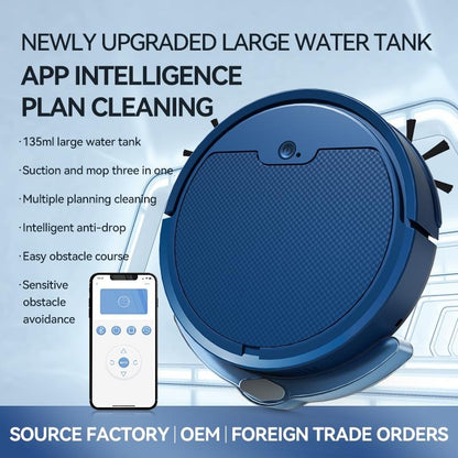 Intelligent Household Sweeping Robot with Path Charging - Max - Blue