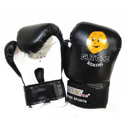 Children'S Cartoon Boxing Gloves - Pu Leather - Cartoon Dark Blue