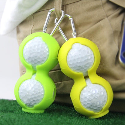 2-pack Golf Silicone Double-ball Protection Sleeves - Dark Blue