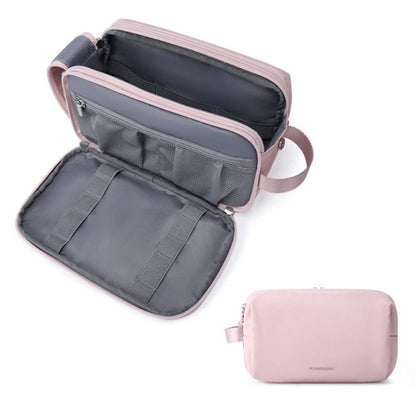 Vibe Geeks Water Resistant Travel Toiletry Organizer Bag - Black