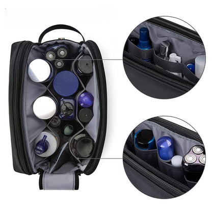 Vibe Geeks Water Resistant Travel Toiletry Organizer Bag - Grey