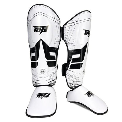 Thickened Leg Guards For Freestyle Grappling Thai Boxing And Taekwondo - Red