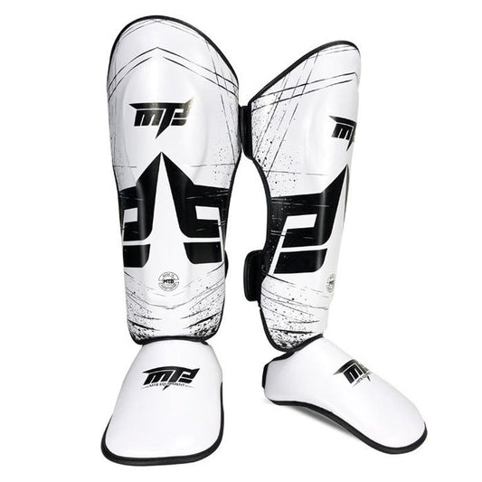 Thickened Leg Guards For Freestyle Grappling Thai Boxing And Taekwondo - Red