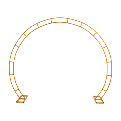 260cm Gold Metal Wedding Arch Round Balloon Birthday Party