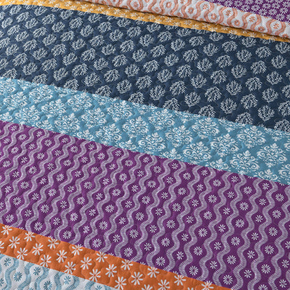 Quirky Quilted coverlet and pillowcovers set: Add Personality to Your Space - Queen size