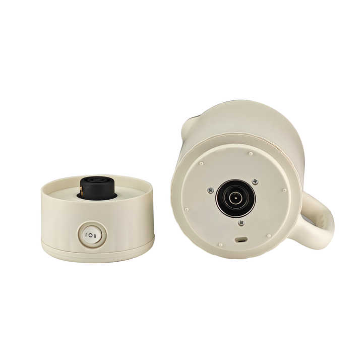 White Portable Foldable Travel Electric Kettle - 316 Stainless Steel Electric Water Boiler , 220v