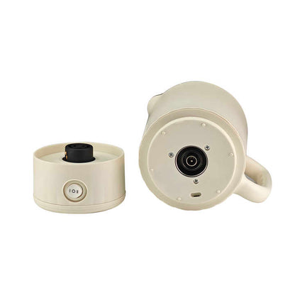 White Portable Foldable Travel Electric Kettle - 316 Stainless Steel Electric Water Boiler , 220v