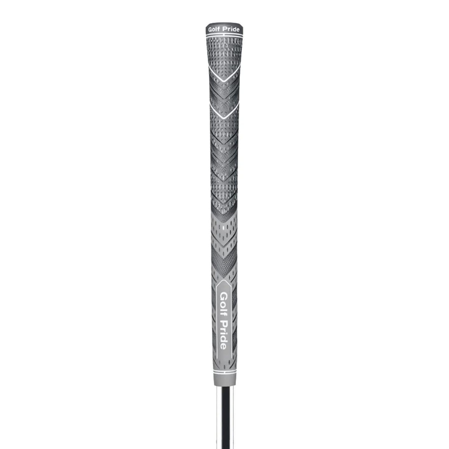 2 Pcs Grey Standard MCC PLUS4 Golf Grip - Standard Rubber and Cotton Thread Hybrid, 265 mm, 52g, Core 60