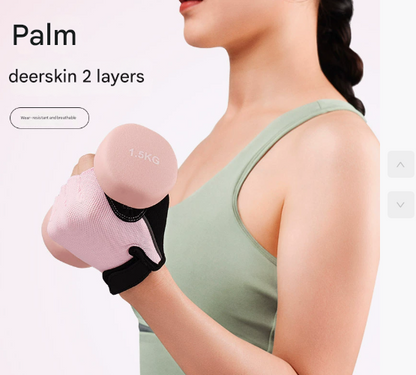 S Black Men's Summer Cycling Gloves - Breathable Half-Finger Non-Slip Fitness Training Gloves for Weightlifting