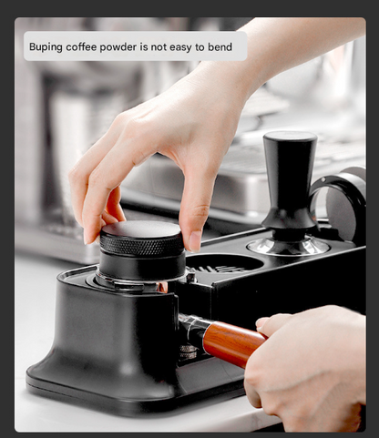 Grey Espresso Coffee Tamping Station - Barista Tool Organizer for 51/53/58mm Portafilter, Tamper & Distributor