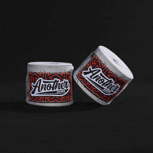 Grey Spider Pro Grade 5m Boxing Hand Wraps - Printed Elastic Bandages for Training & Combat Sports (1 Pair)