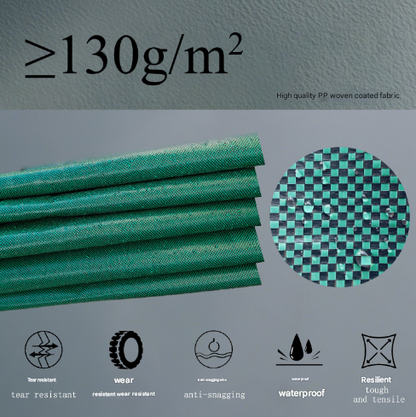 272L( ⱷ67*76cm) Heavy Duty Collapsible Garden Waste Bags (Set of 2) - Large Reusable Yard Leaf Bin