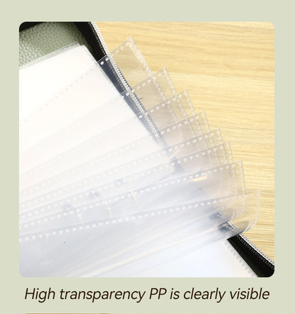 Brown PU Leather Zippered Photo Album - Holds 240 3 Prints"