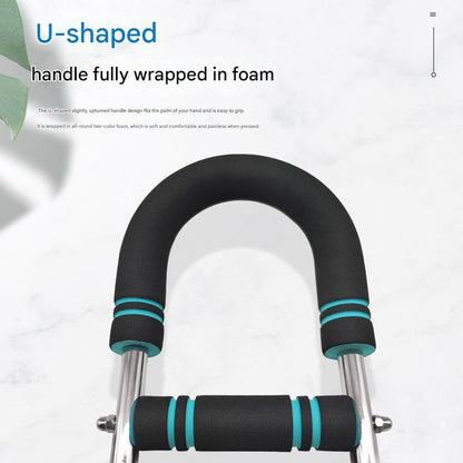 Gray black Adjustable U-Shaped Arm Exerciser - For Home Fitness Strength Training (40kg)
