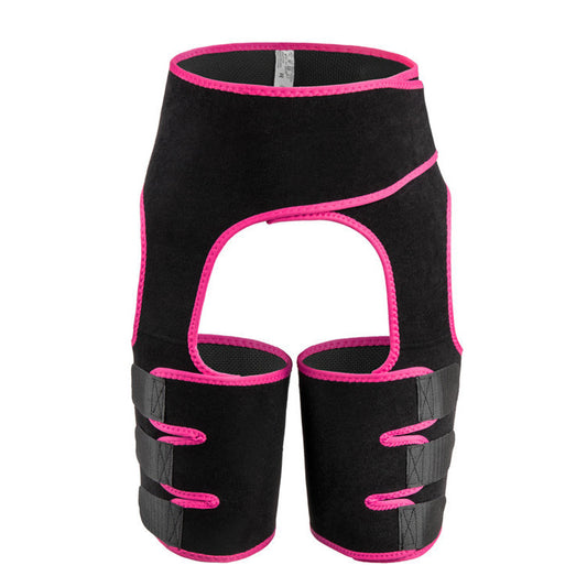 Pink Women's 3-in-1 Body Shaper: Waist Cincher, Thigh Slimmer, Glute Lifter - Workout Gear (Size : S/M)