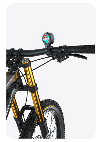 Black Style B Ultra-Loud Electric Bike Horn - 130dB USB Rechargeable, IPX6 Waterproof, Easy Mount Bicycle Safety Bell